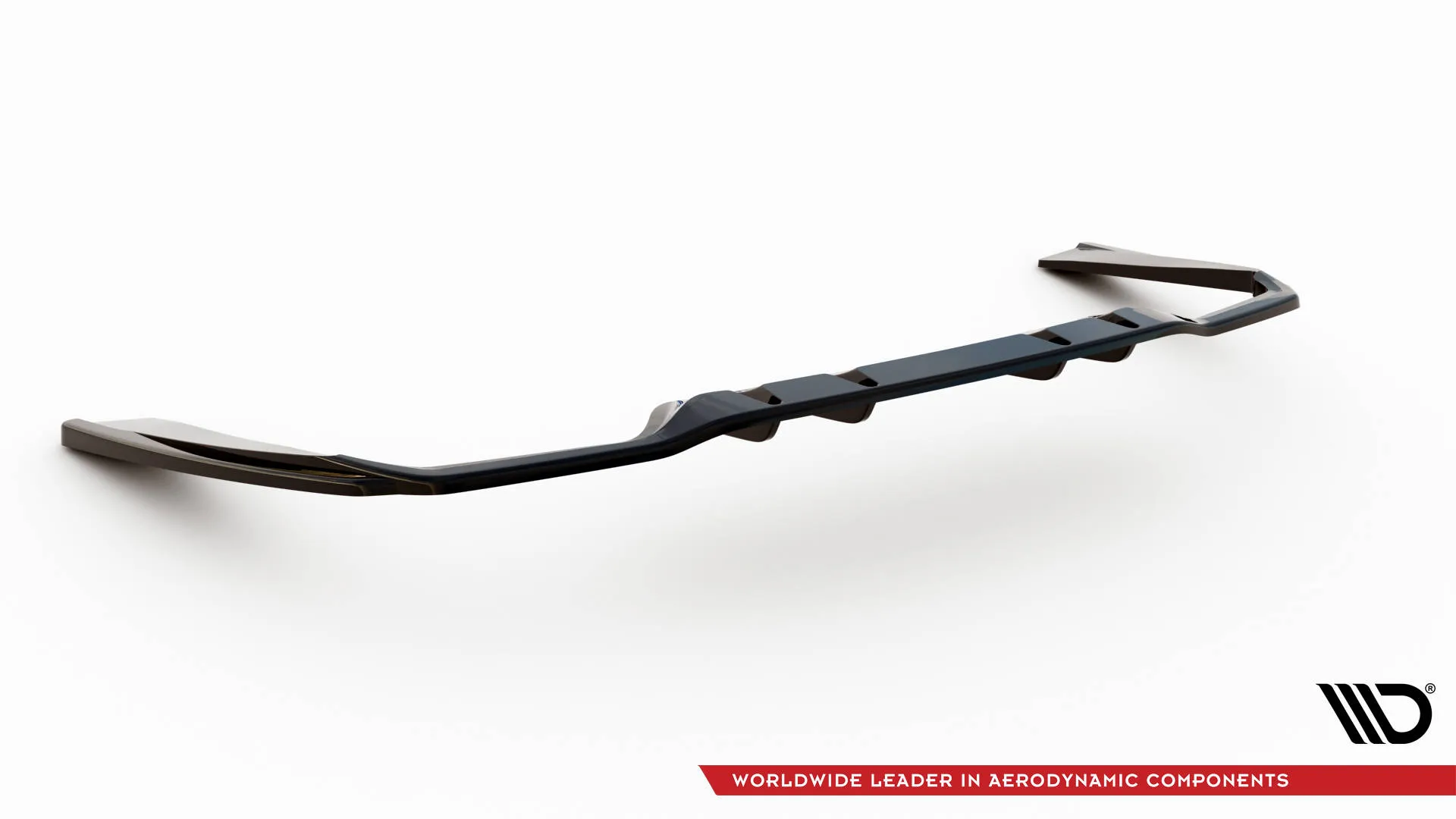 Baksplitter med vertikale ribber Mercedes-Benz AMG (c/c 43) W205 2014 - 2018 | Glossy Black Edition – bilde 4