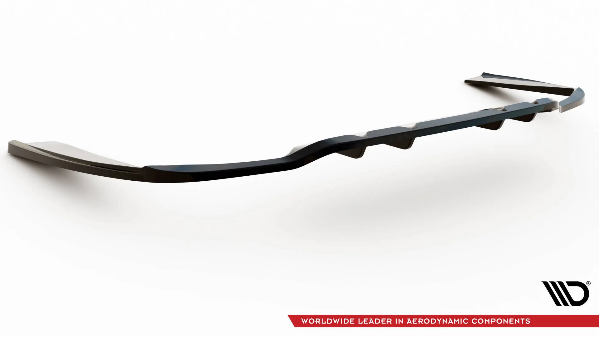 Baksplitter med vertikale ribber Mercedes-Benz C (W205 / S205) AMG-Line Facelift 2018 - 2021 | Glossy Black Edition – bilde 6