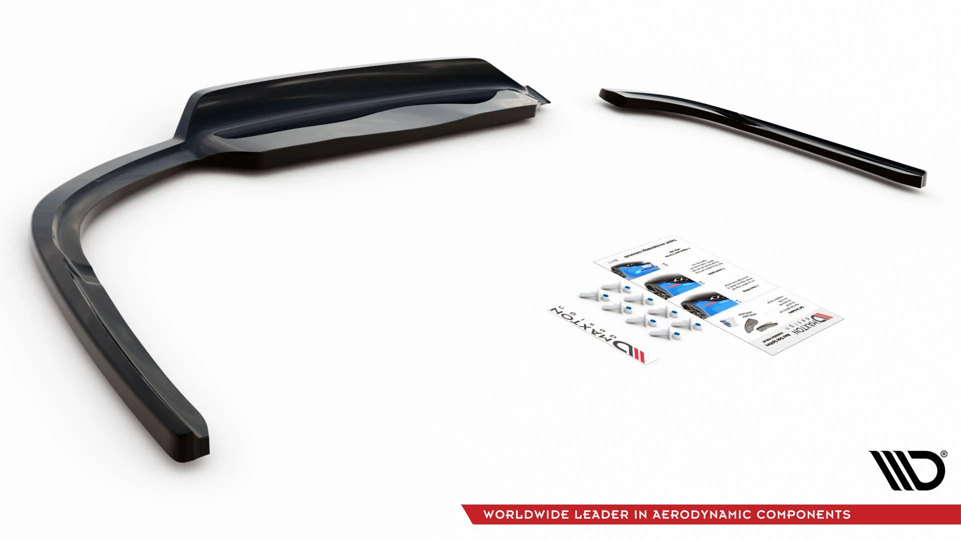 Baksplitter med vertikale ribber Opel Insignia B Hatchback 2017 - 2022 | Glossy Black Edition – bilde 5