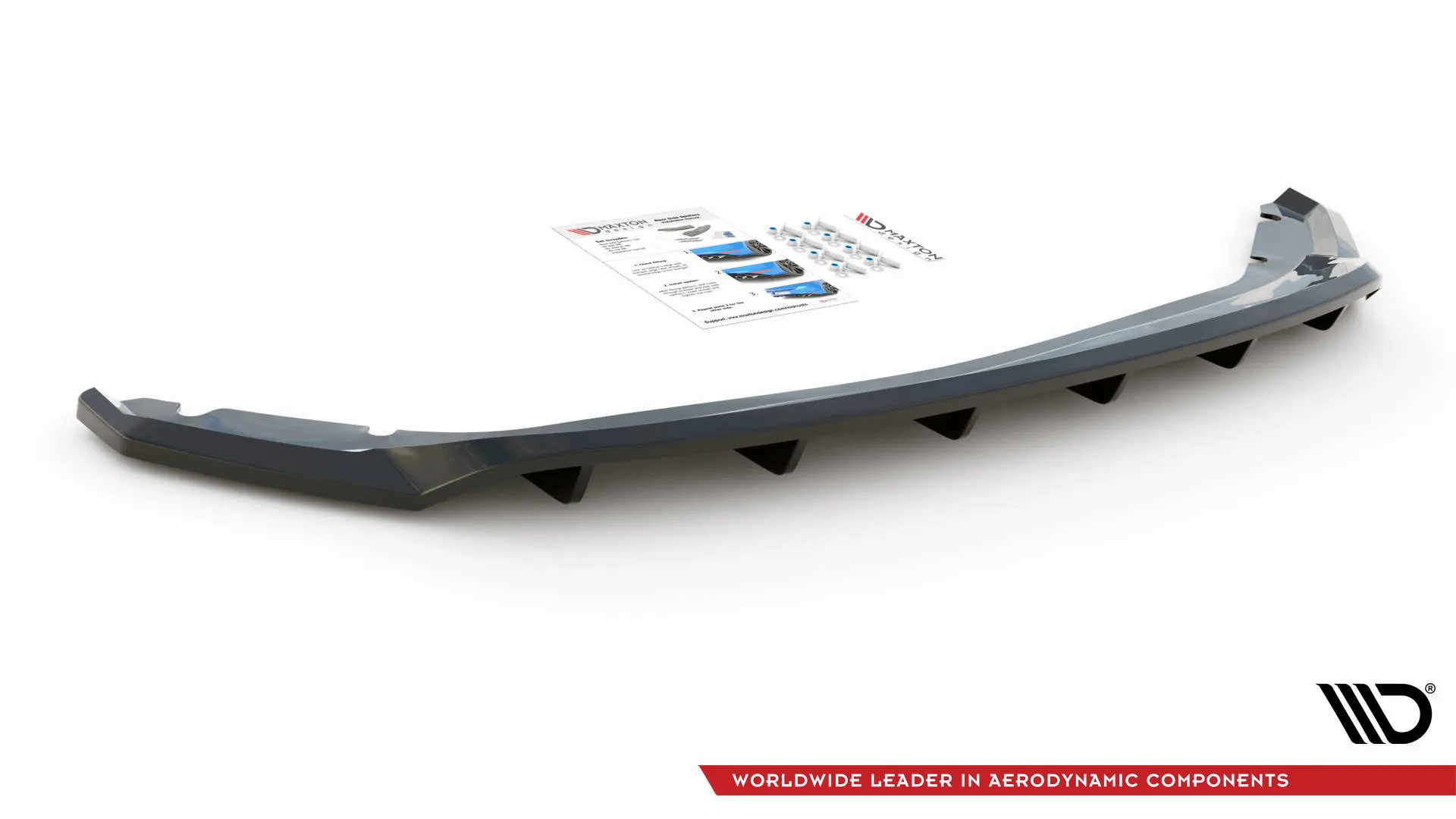 Baksplitter med vertikale ribber Seat Leon III 2012-2016 | Glossy Black Edition – bilde 3