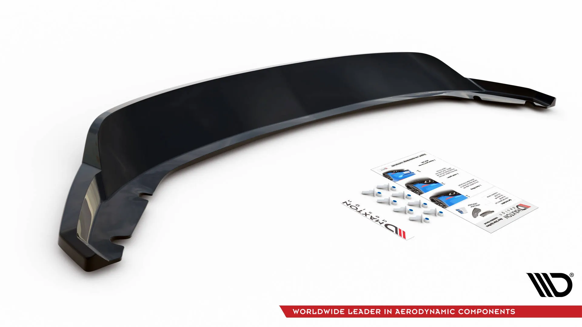 Baksplitter med vertikale ribber Seat Leon III 2012-2016 | Glossy Black Edition – bilde 4