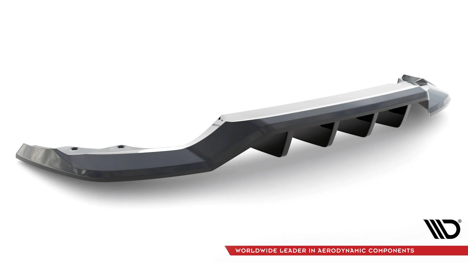 Baksplitter med vertikale ribber Skoda Karoq (K1 Facelift) 2021-2026 | Glossy Black Edition – bilde 5