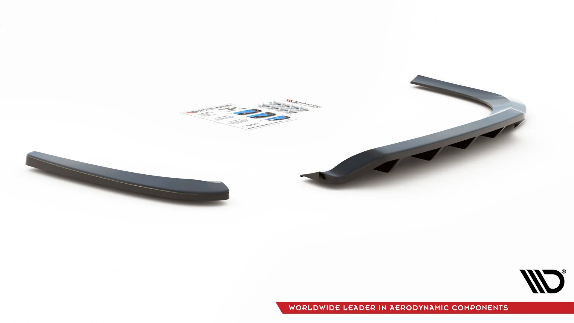 Baksplitter med vertikale ribber VW Passat CC Standard 2008 - 2012 | Glossy Black Edition – bilde 5