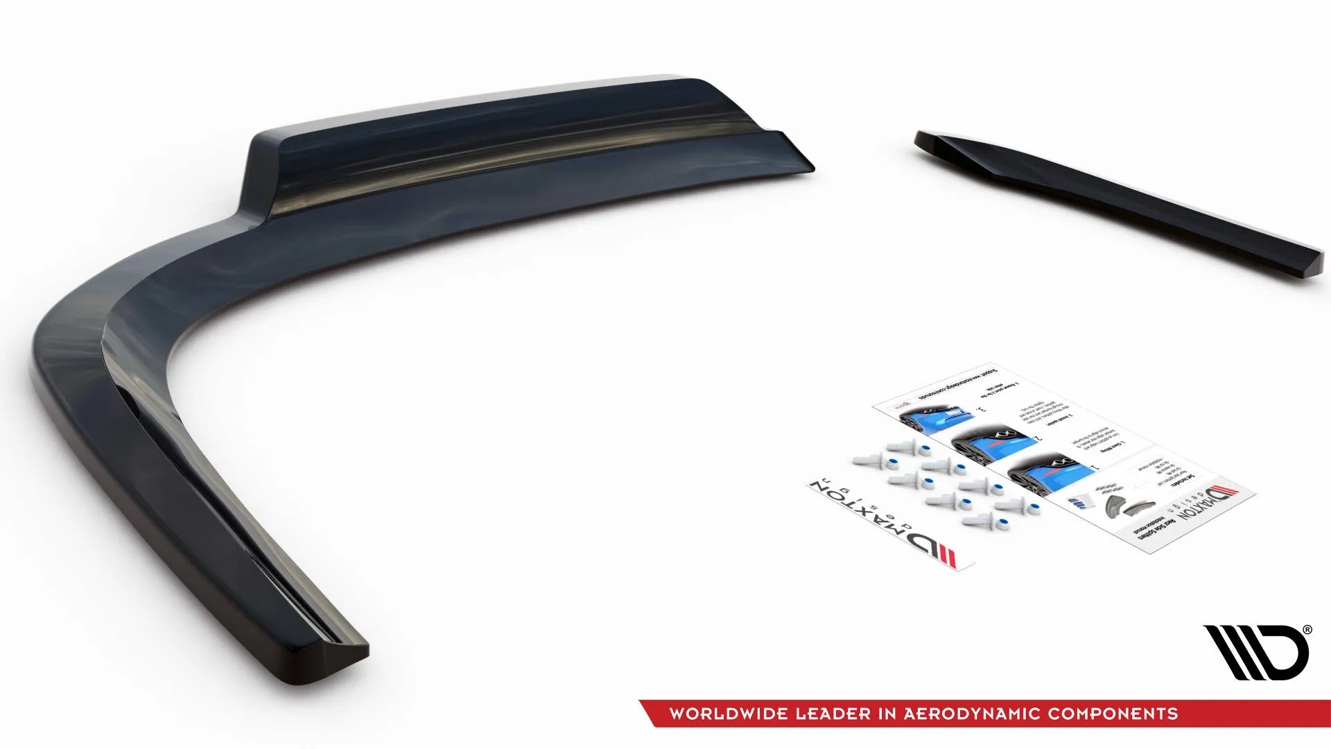 Baksplitter med vertikale ribber VW Passat CC Standard 2008 - 2012 | Glossy Black Edition – bilde 6