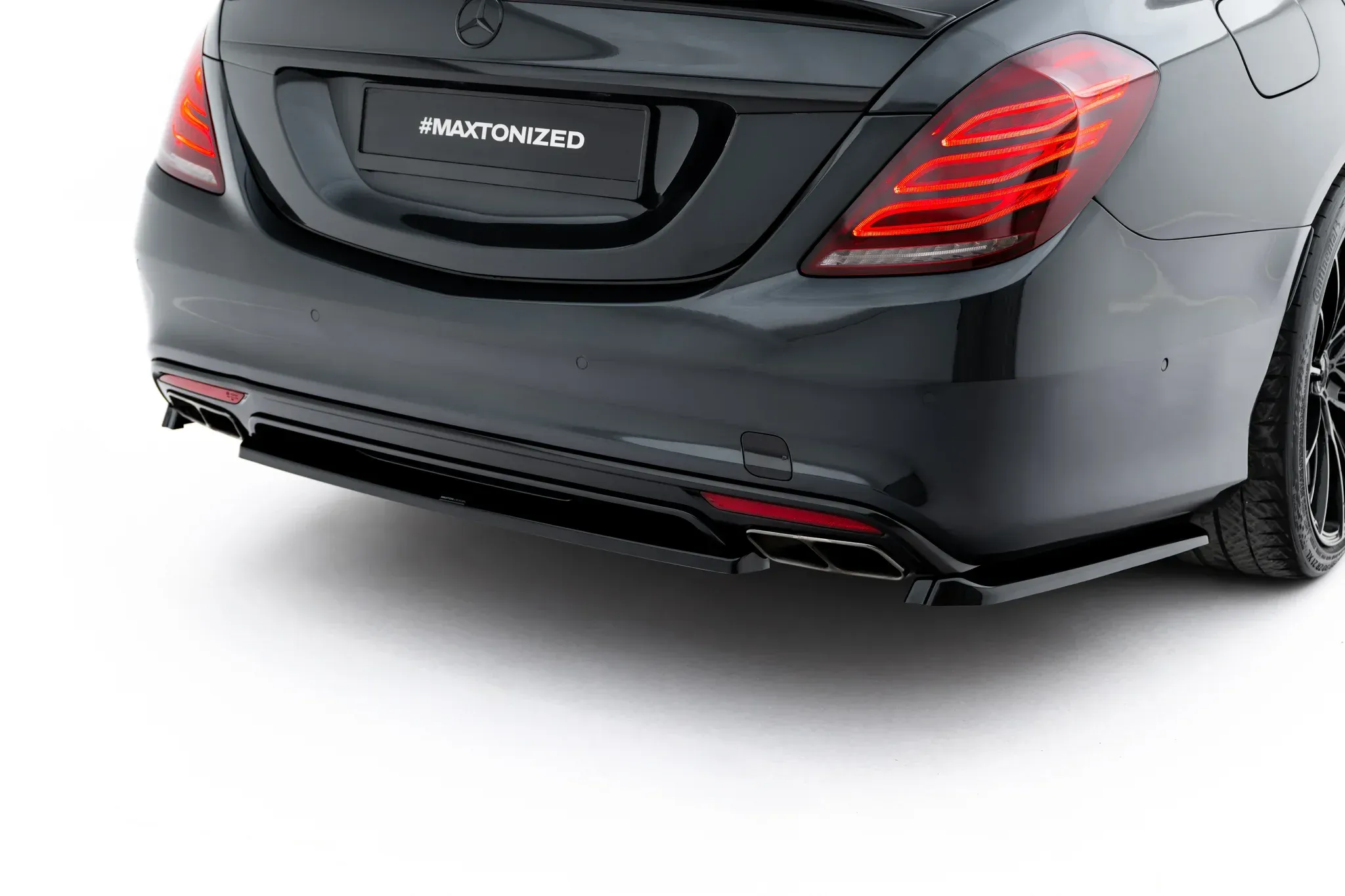 Baksplitter Mercedes-Benz S AMG (W222) 2013 - 2017 | Glossy Black Edition V2 – bilde 3