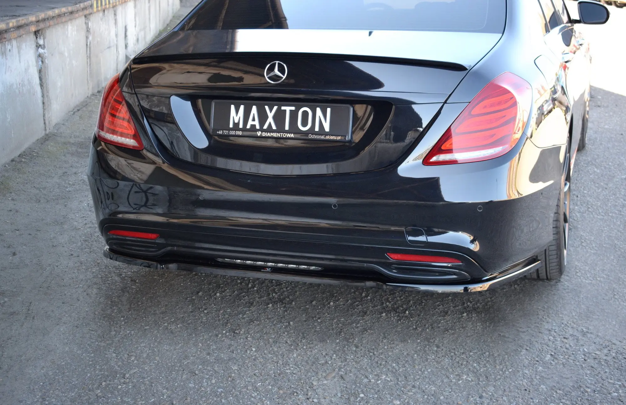 Baksplitter Mercedes-Benz S (W222) AMG-Line 2013 - 2017 | Glossy Black Edition – bilde 3