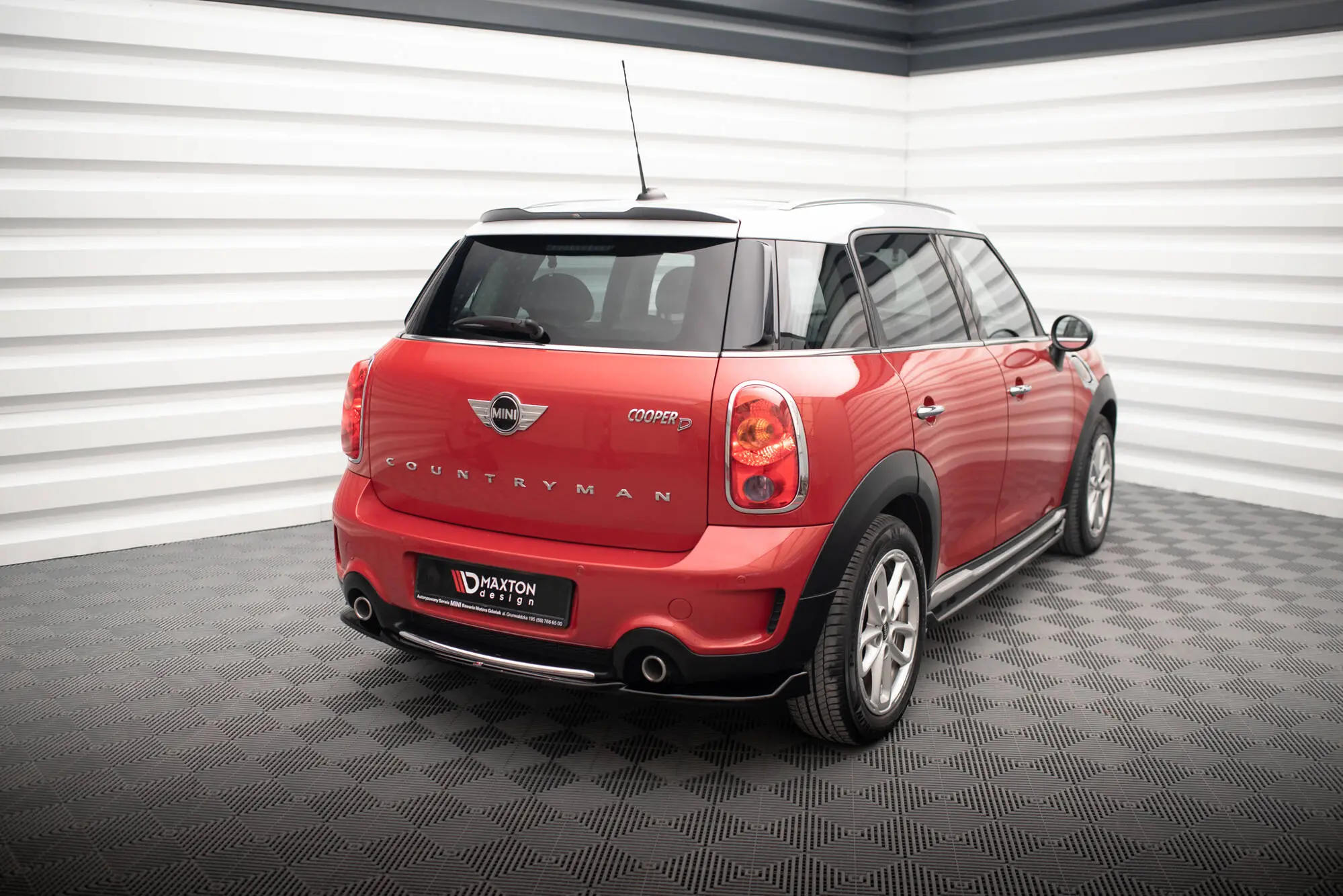 Baksplitter Mini Cooper Countryman (R60) facelift 2014 - 2017  | Glossy Black Edition – bilde 4