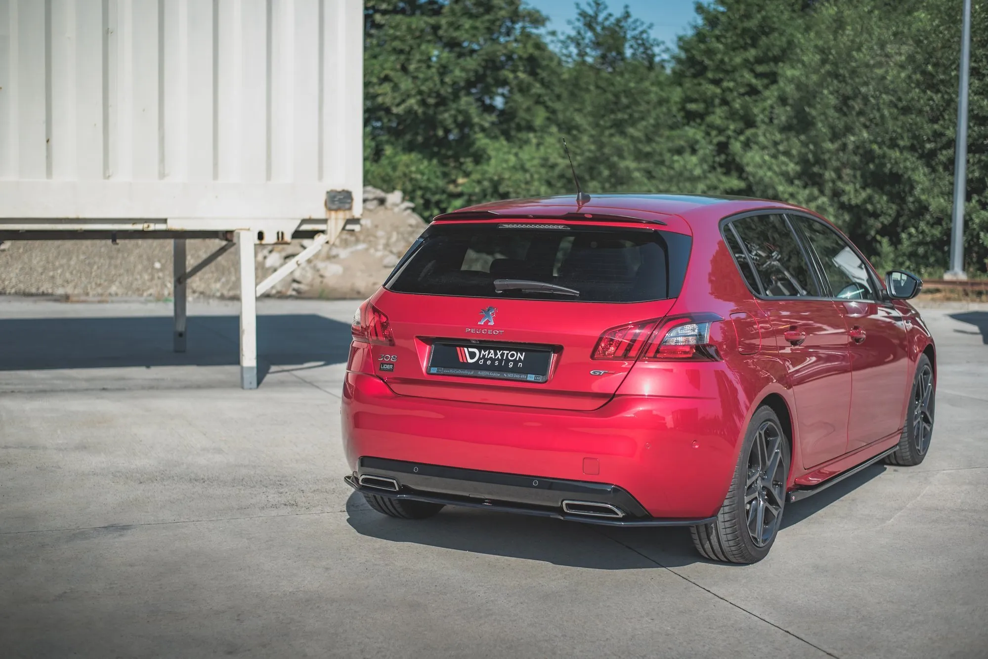 Baksplitter Peugeot 308 II GT Facelift 2017-2021 | Glossy Black Edition – bilde 4
