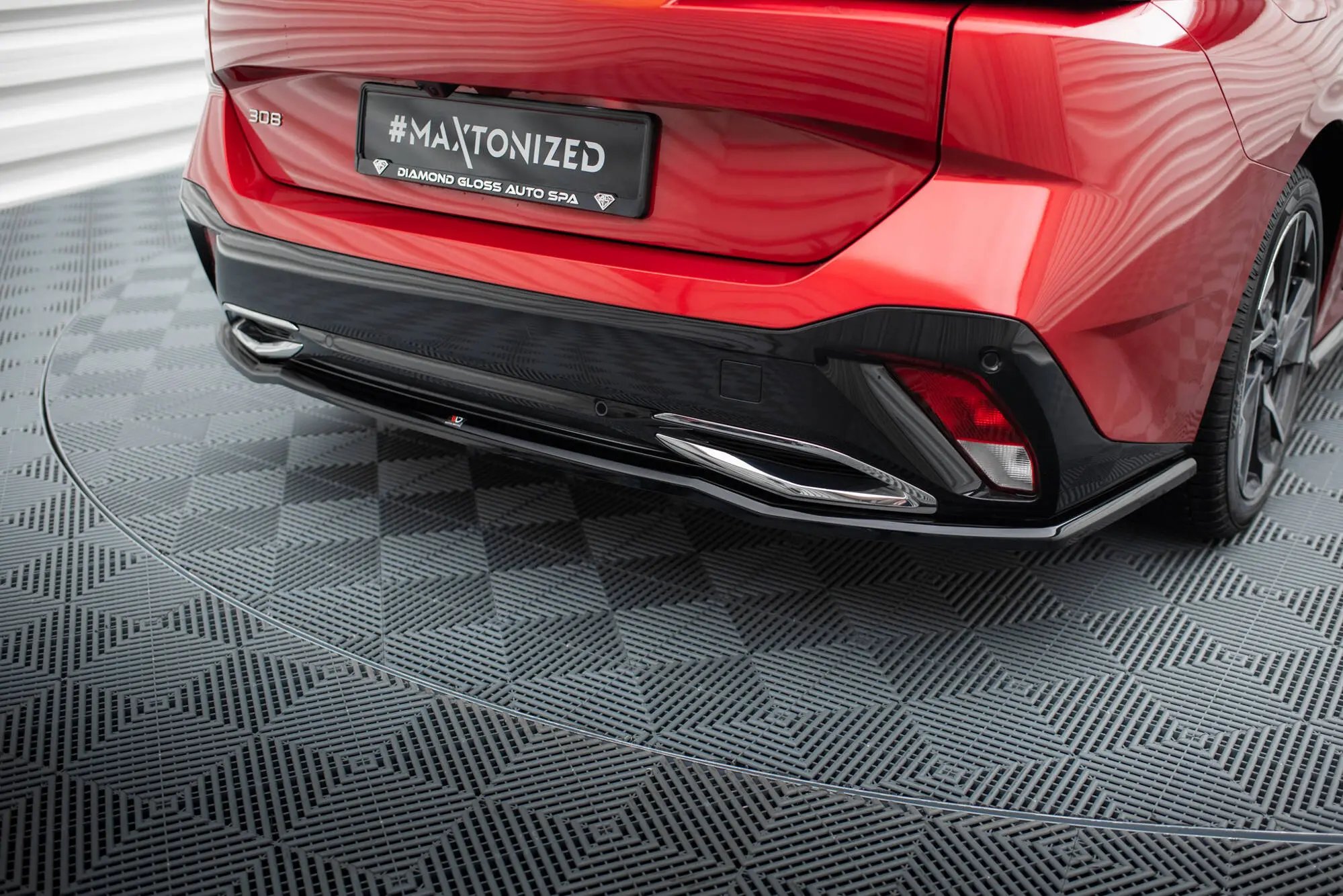 Baksplitter Peugeot 308 III SW 2021 -> | Glossy Black Edition