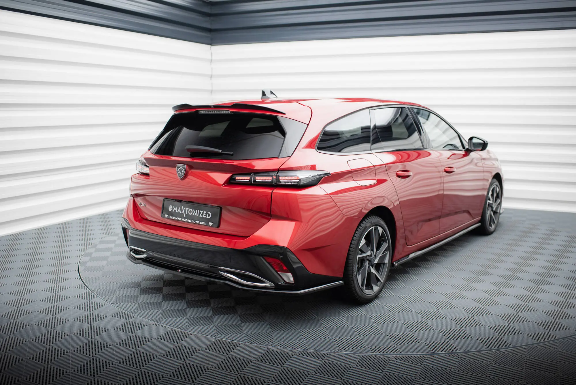 Baksplitter Peugeot 308 III SW 2021 -> | Glossy Black Edition – bilde 4