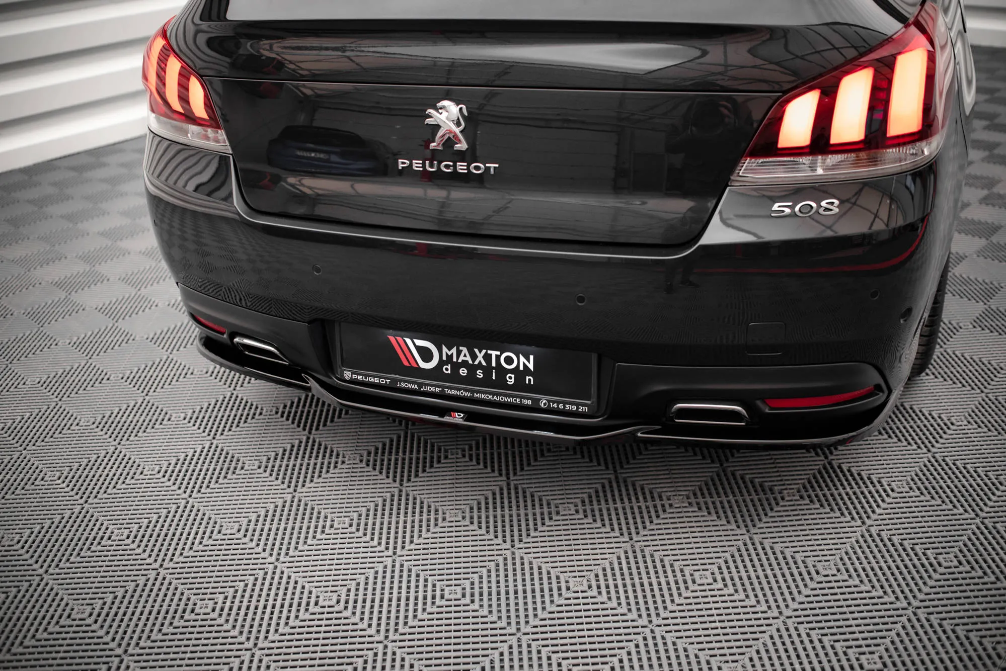 Baksplitter Peugeot 508 I GT Facelift 2014-2018 | Glossy Black Edition