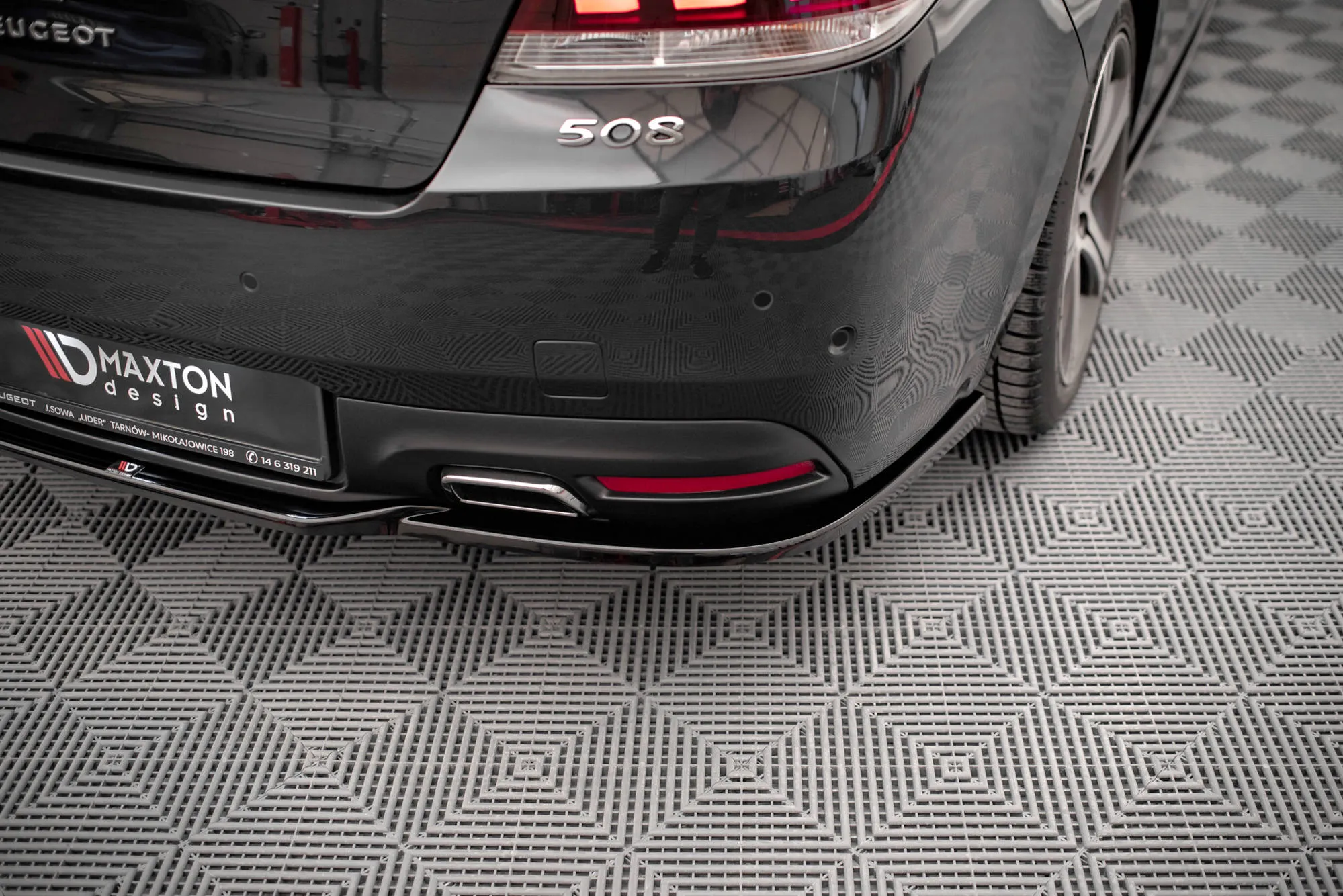 Baksplitter Peugeot 508 I GT Facelift 2014-2018 | Glossy Black Edition – bilde 2