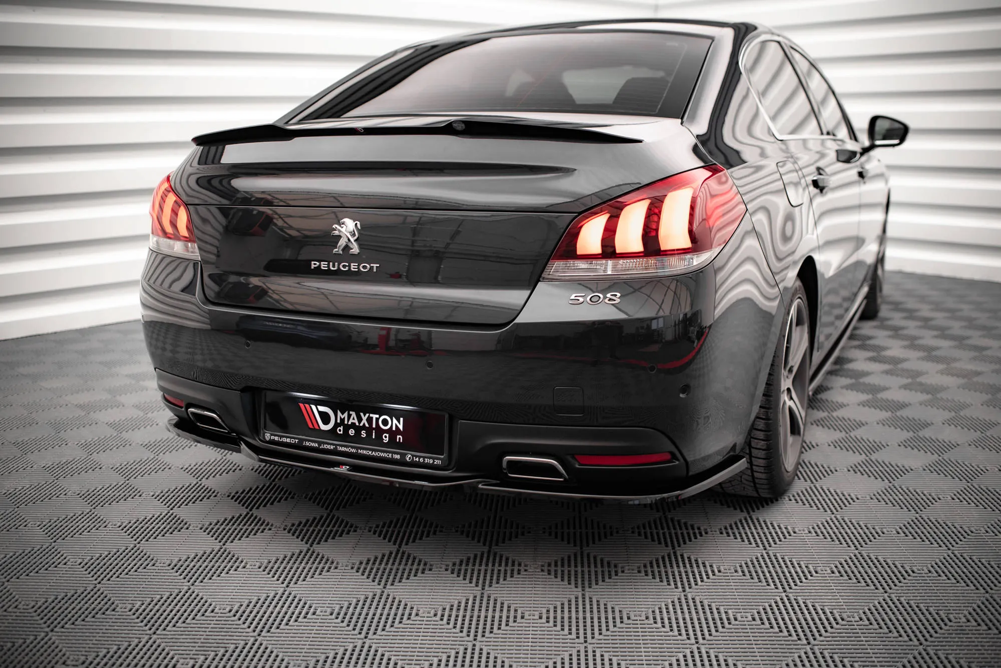 Baksplitter Peugeot 508 I GT Facelift 2014-2018 | Glossy Black Edition – bilde 5
