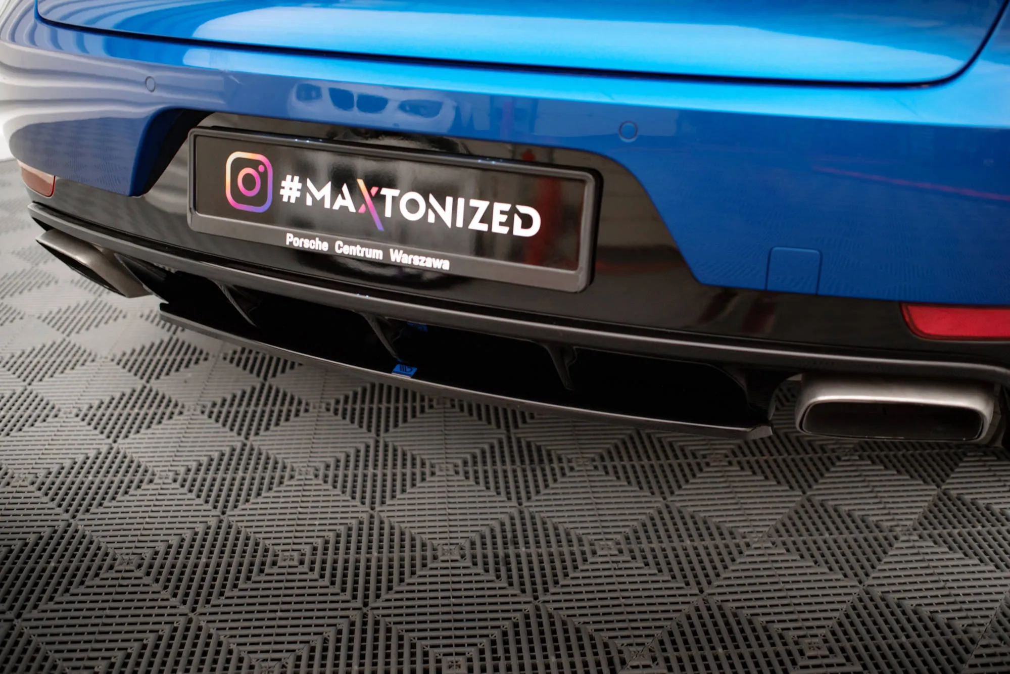 Baksplitter Porsche Macan I (95B) 2014 - 2018 | Glossy Black Edition – bilde 2