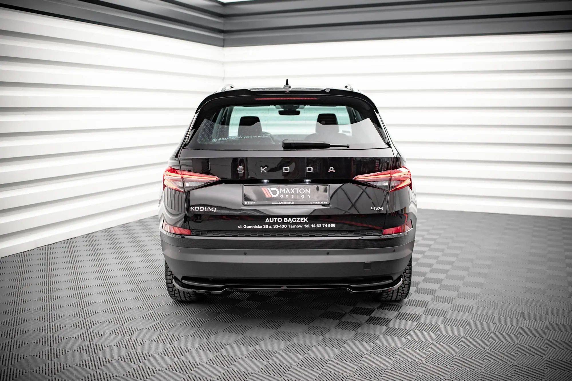Baksplitter Skoda Kodiaq facelift 2021 - 2024 | Glossy Black Edition – bilde 2