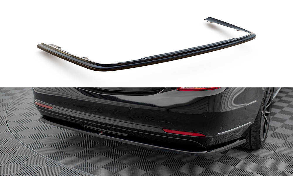 Baksplitter u/diffusør Mercedes-Benz S (W222) pre-facelift 2013 -2017 | V.1 Glossy Black Edition – bilde 2
