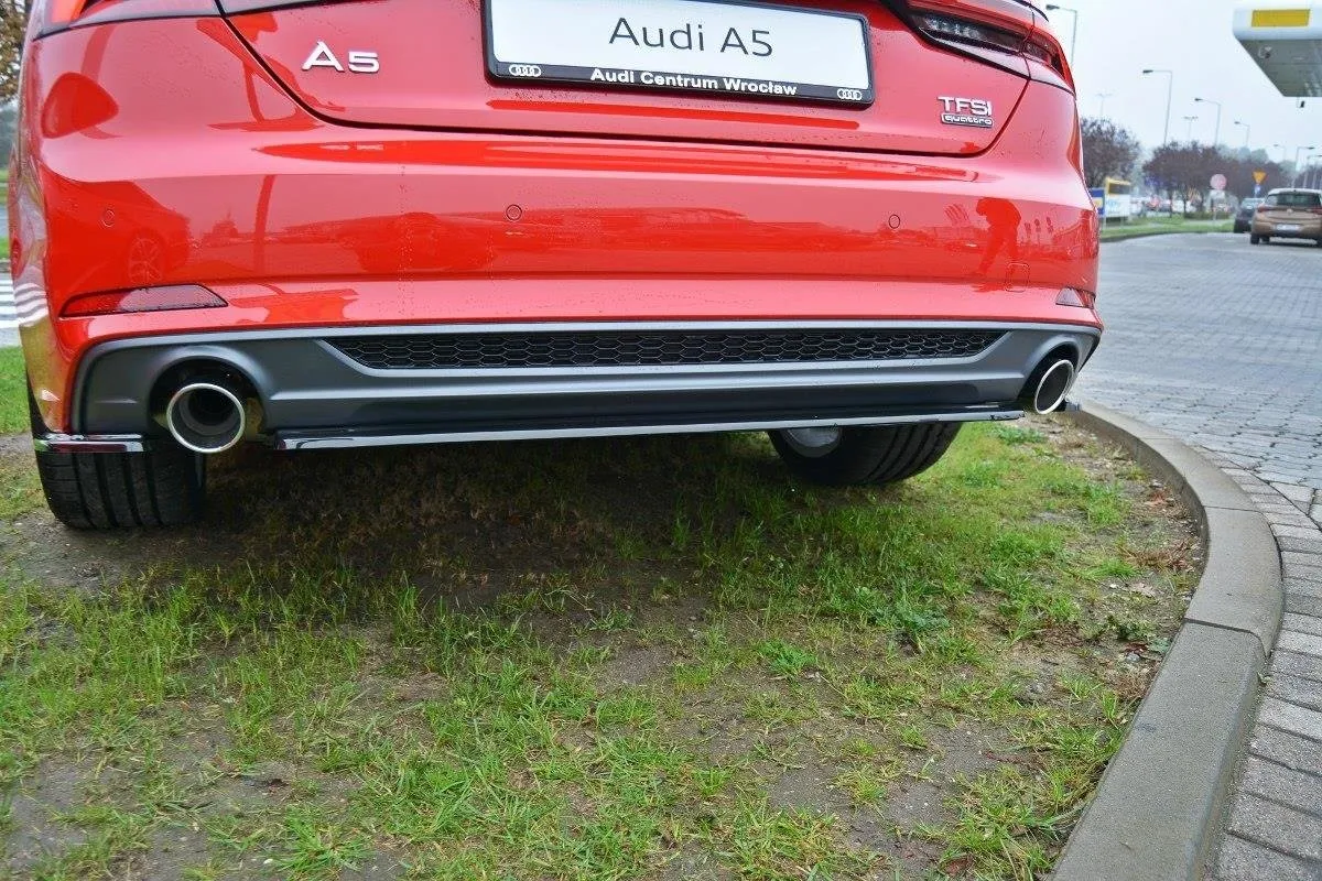 Baksplitter uten vertikale ribber Audi A5 S-Line F5 2016 - 2019 | Glossy Black Edition – bilde 2