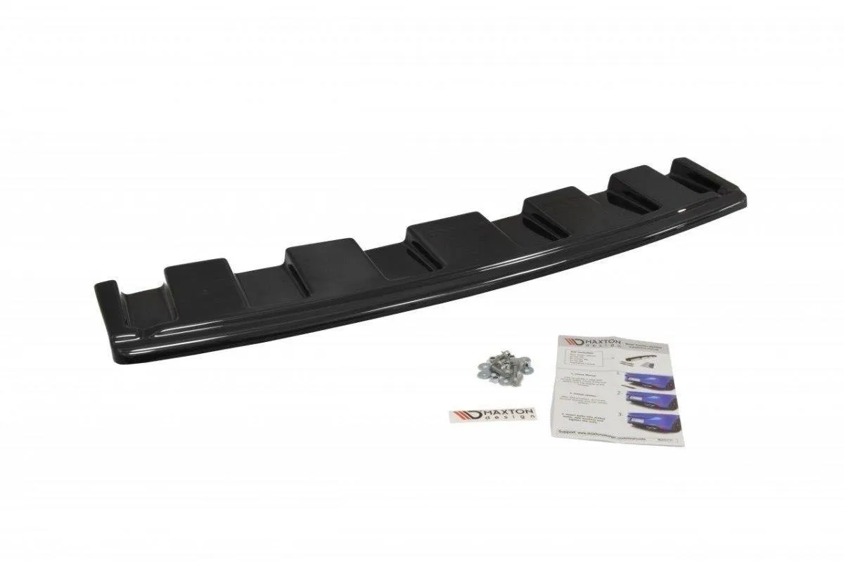 Baksplitter uten vertikale ribber Audi S6 (C7) 2012-2018 | Glossy Black Edition