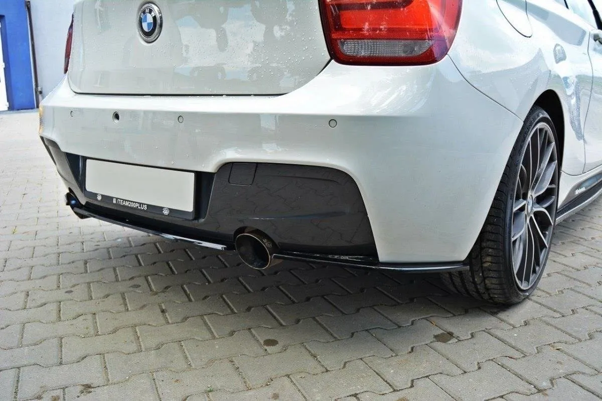 Baksplitter uten vertikale ribber BMW 1 F20 M-Power 2011-2015 (Pre-Facelift) | Glossy Black Edition – bilde 2