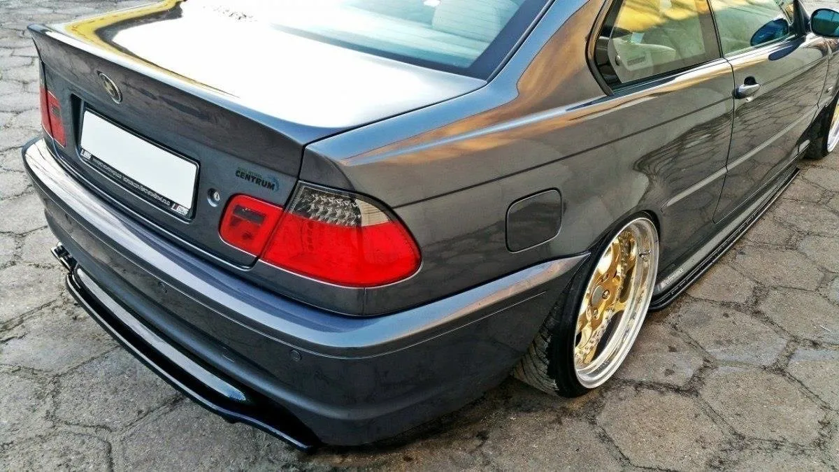 Baksplitter uten vertikale ribber BMW 3 (E46) M Pack Coupe 1999 - 2005 | Glossy Black Edition – bilde 2