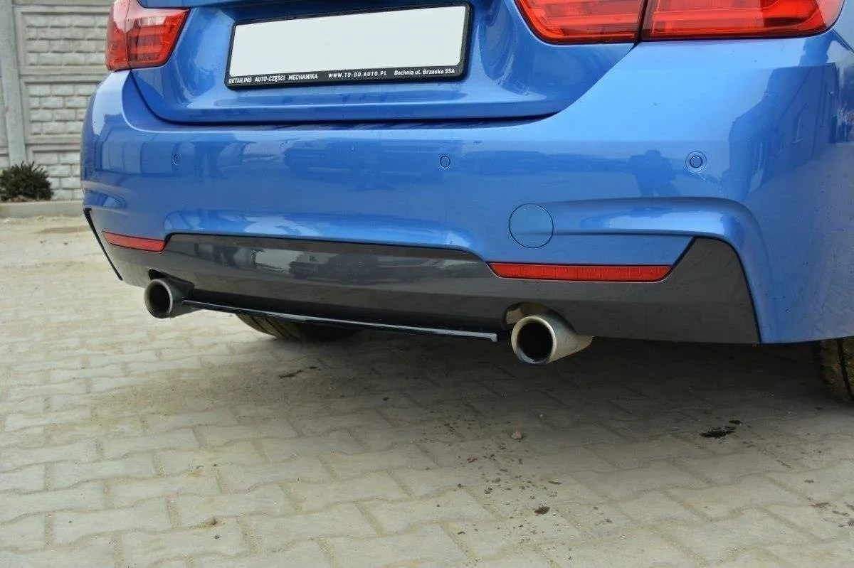 Baksplitter uten vertikale ribber BMW 4 (F32) M-performance 2013-2020 | Glossy Black Edition