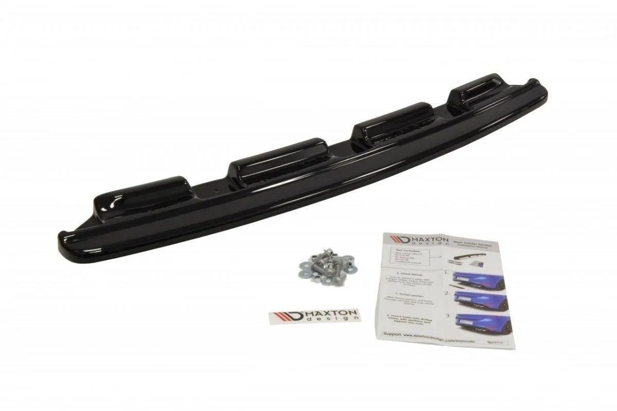 Baksplitter uten vertikale ribber BMW 6 Gran Coupe (F06) M Pack 2011 - 2015 | Glossy Black Edition – bilde 2