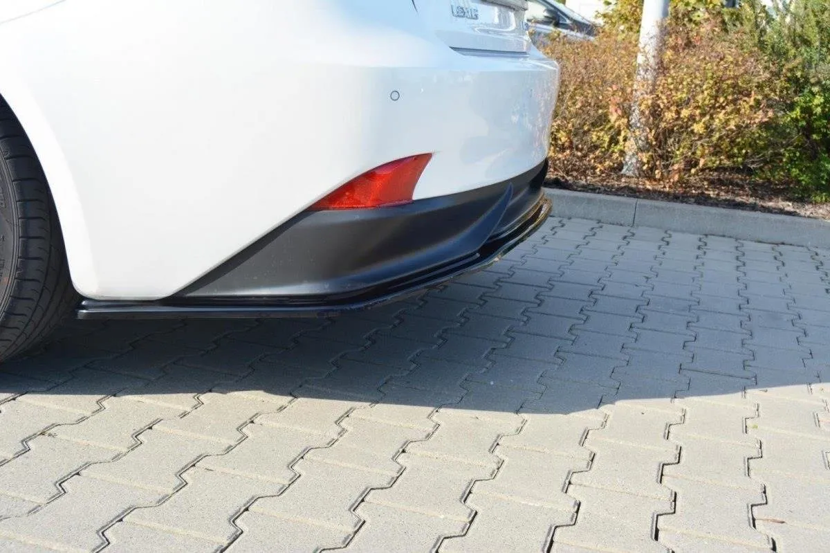 Baksplitter uten vertikale ribber Lexus IS (Mk3) 2013-2016 | Glossy Black Edition