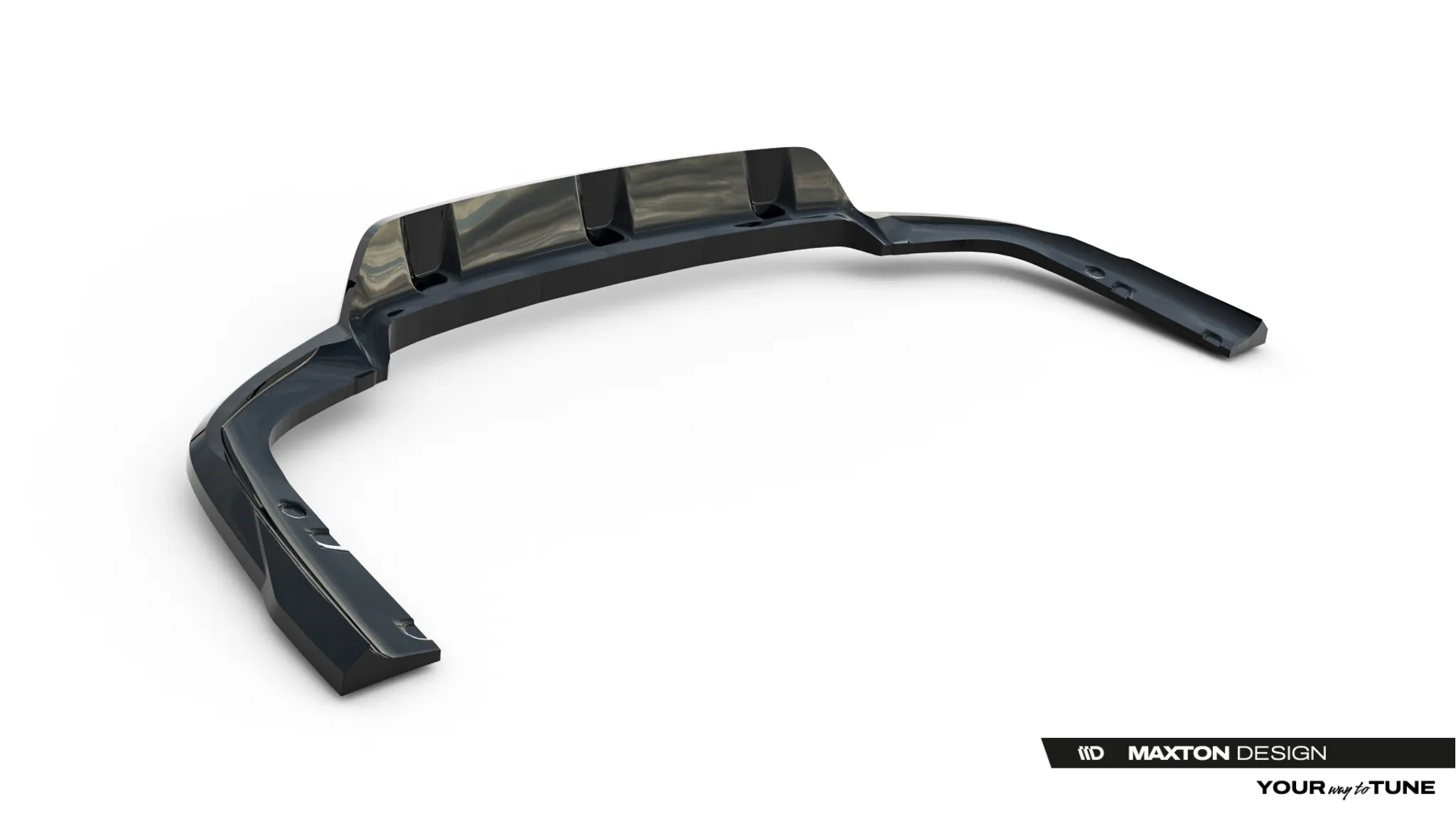 Baksplitter V.1 med vertikale ribber BMW X6 (G06) M-Pakke Facelift 2023 -> | Glossy Black Edition – bilde 8