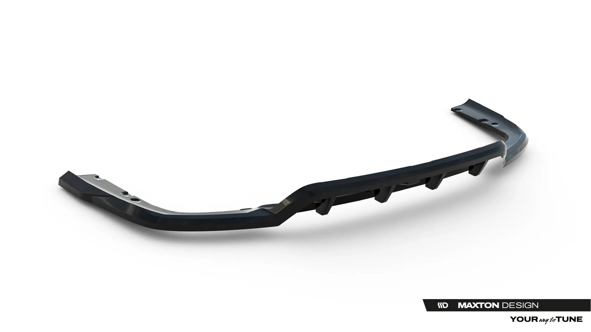 Baksplitter V.1 med vertikale ribber BMW X6 (G06) M-Pakke Facelift 2023 -> | Glossy Black Edition – bilde 9