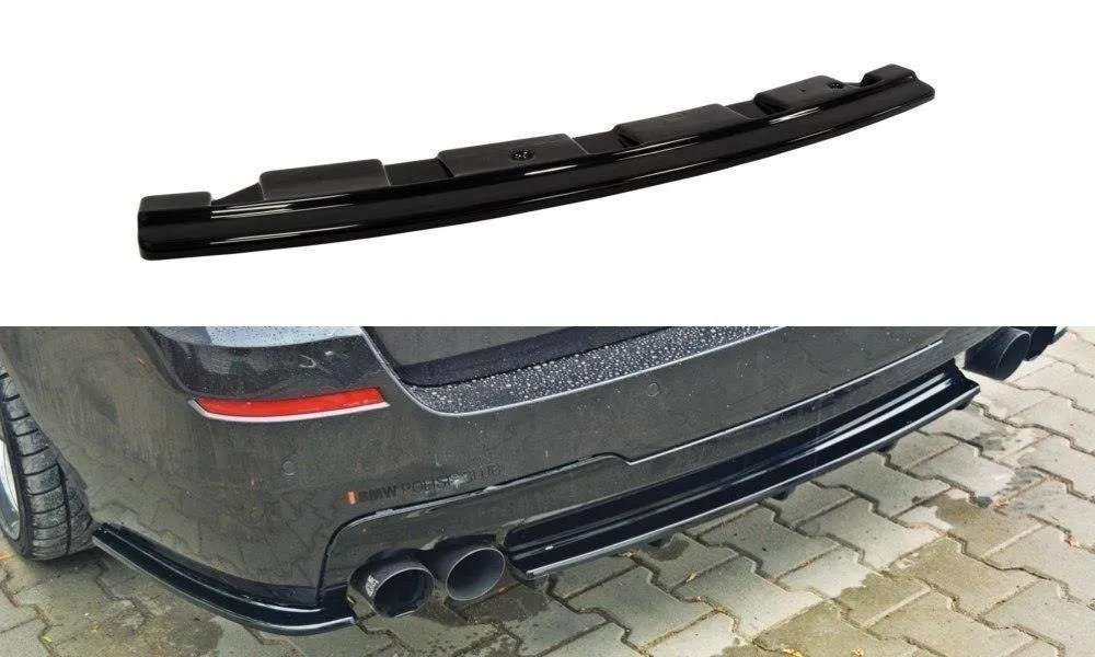 Baksplitter V.2 uten vertikale ribber BMW 5 (F10/ F11) M-Pack 2010 - 2017 / BMW M5 (F10) 2010 - 2017 | Glossy Black Edition