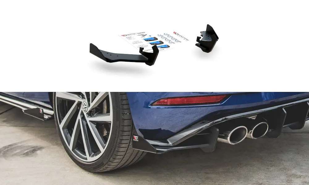 Baksplittere med flaps VW GOLF 7 R FACELIFT