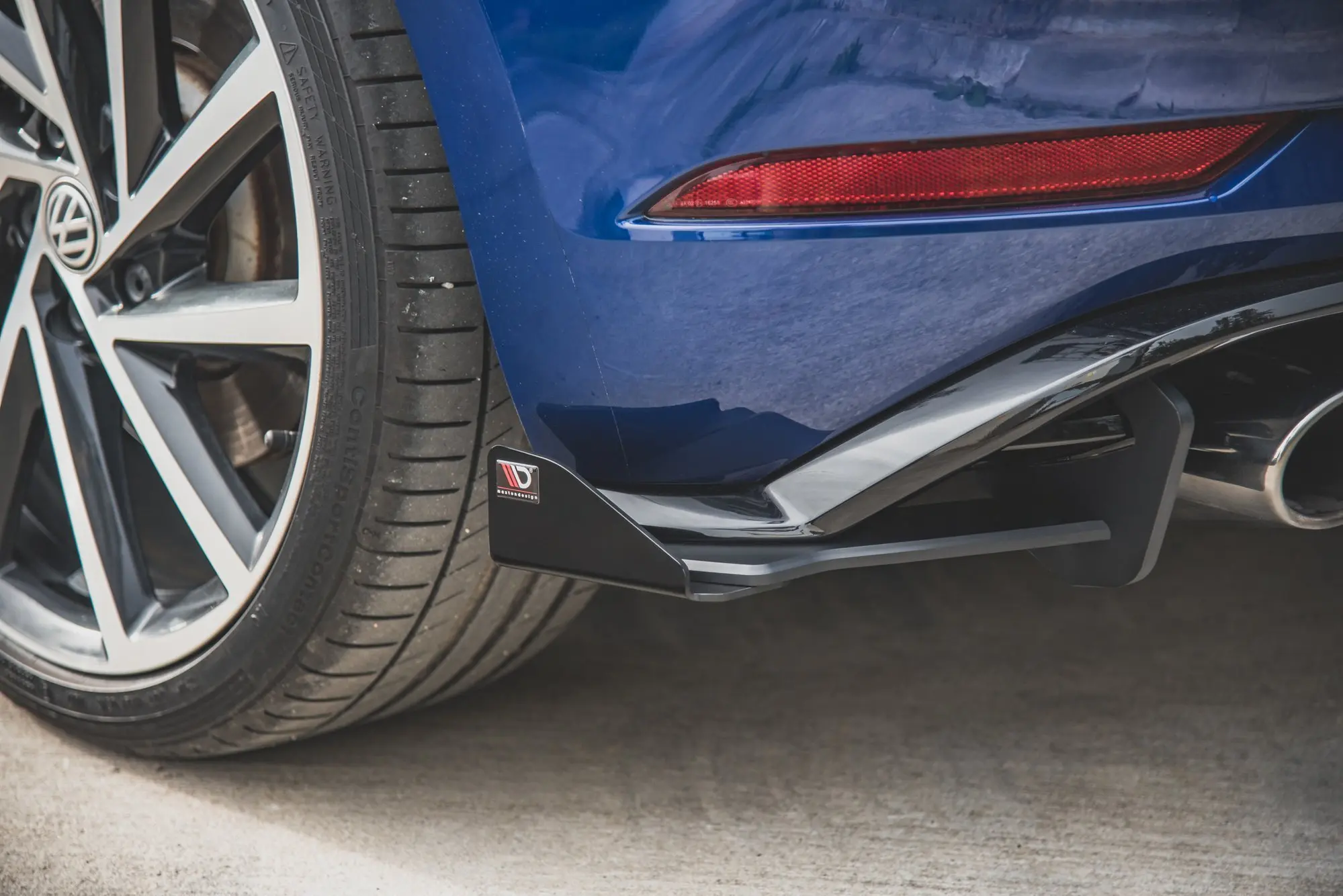 Baksplittere med flaps VW GOLF 7 R FACELIFT – bilde 2