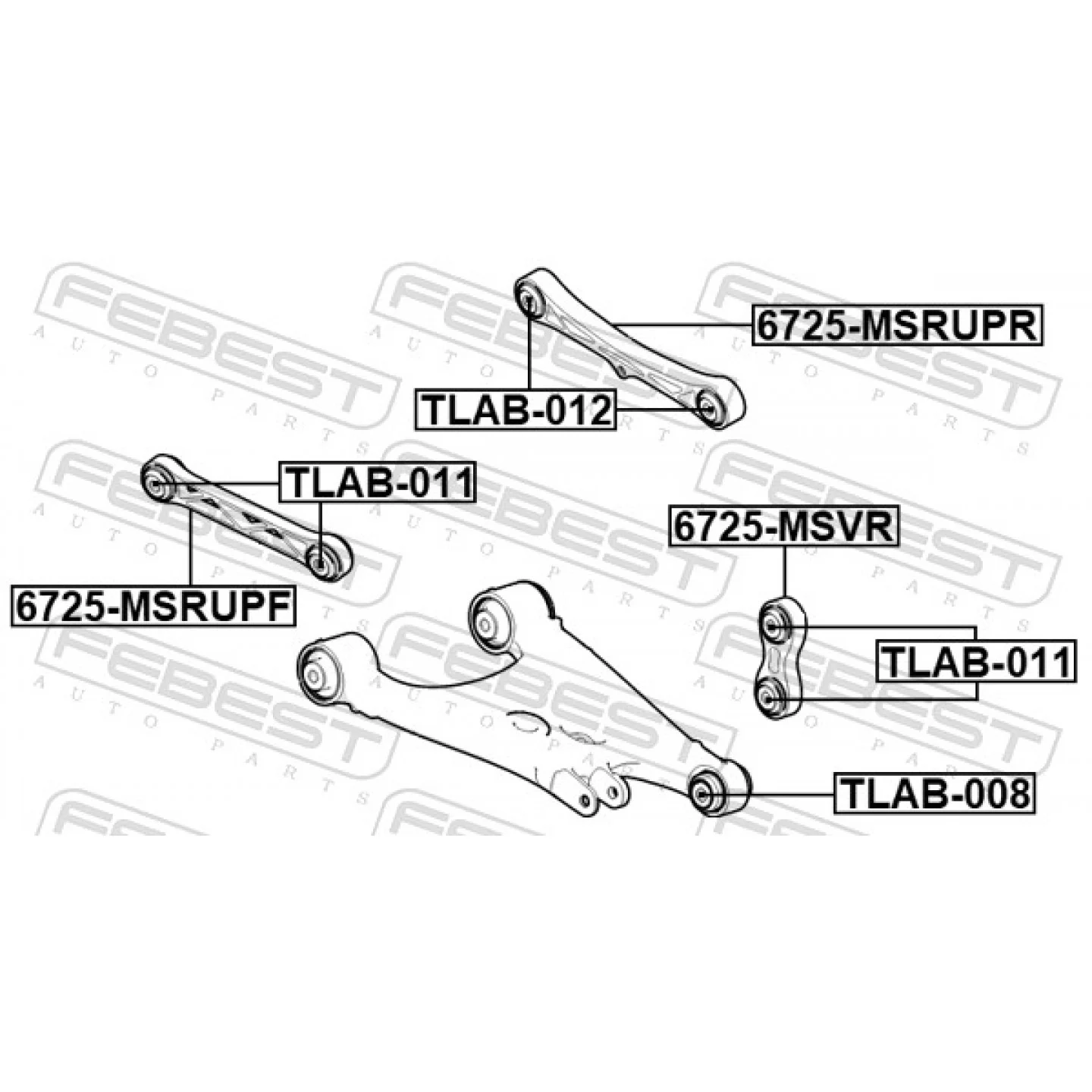 Bærearm bakaksel Tesla Model S │ Track Control Arm – bilde 2
