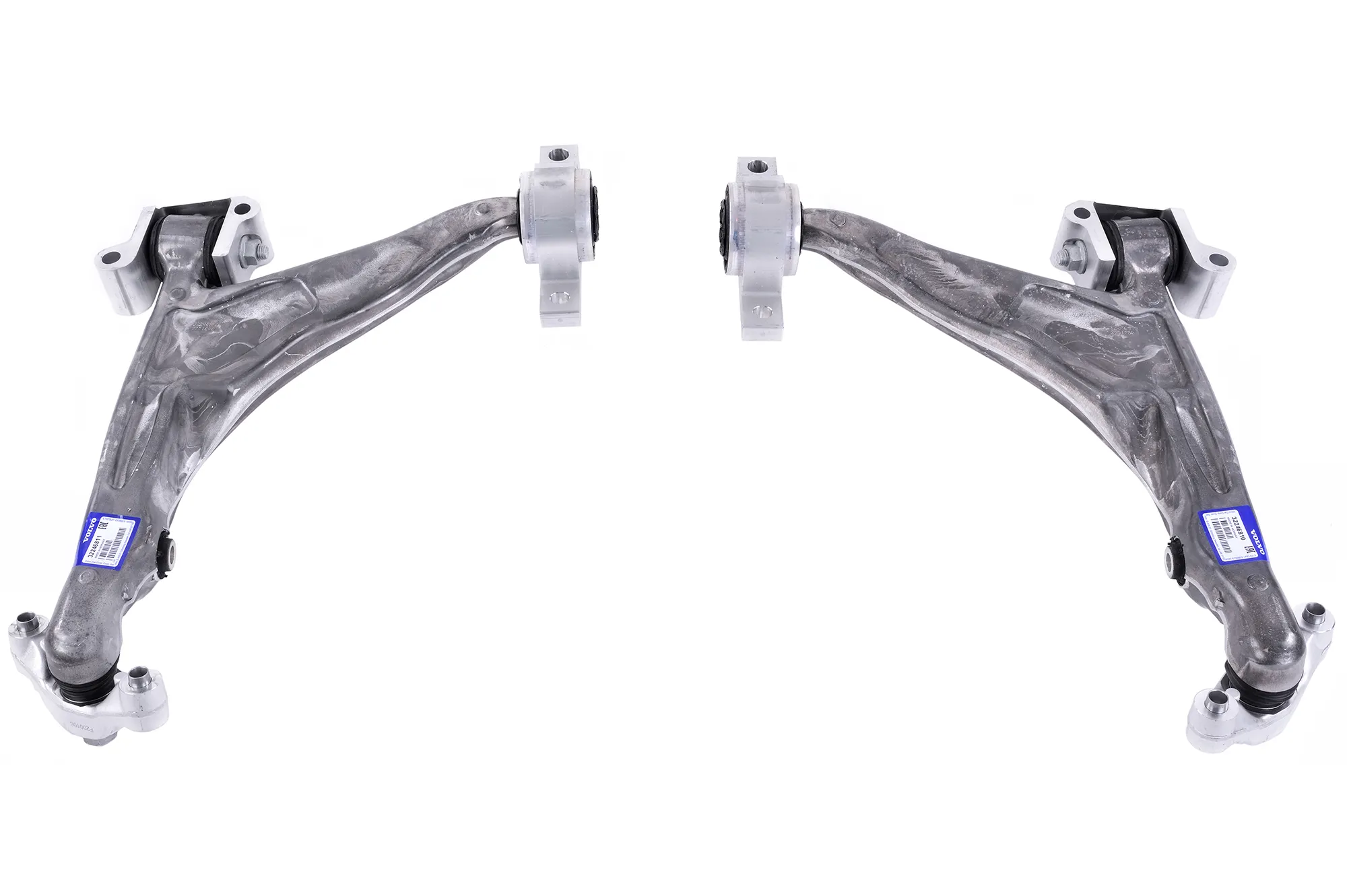 Bærearm foran sett venstre + høyre Volvo Genuine® V60CC V90CC XC60 XC90 2018- │ 32246810 32246811 32381881 32381882
