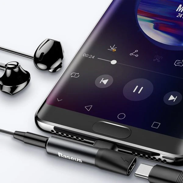 Baseus L41 | USB-C til Mini Jack 3,5 mm / USB-C lydovergangsadapter for hodetelefoner Image 5
