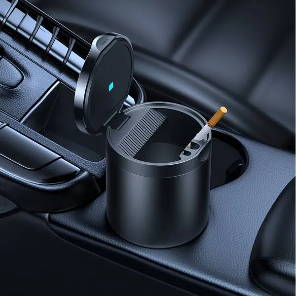 Baseus Premium Car Ashtray II | LED-belyst bilaskebeger for bil og kontor – bilde 2