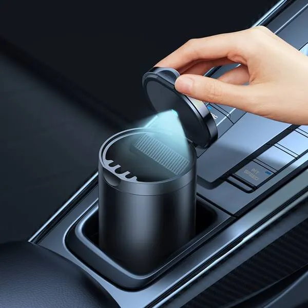 Baseus Premium Car Ashtray II | LED-belyst bilaskebeger for bil og kontor – bilde 3