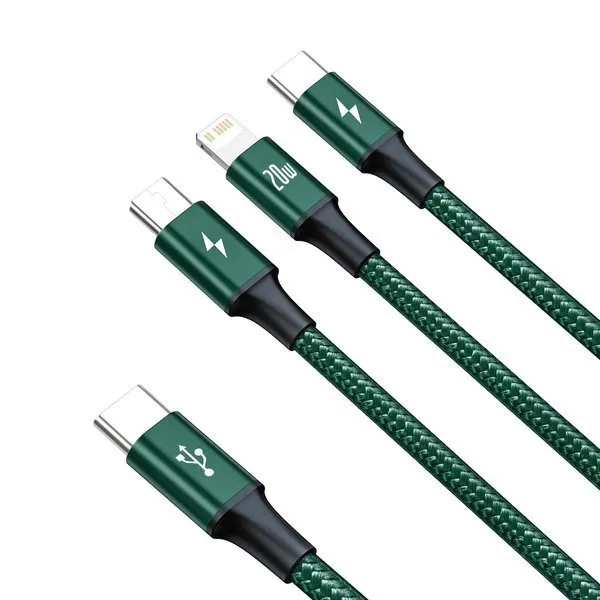 Baseus Rapid | 3-in-1 USB-C - USB-C Lightning Micro PD 20W 3.5A cable – bilde 7