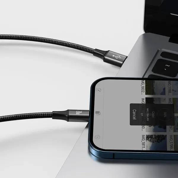 Baseus Rapid Series | Ladekabel 3w1 Type-C USB-C Micro Lightning Power Delivery 20W 18W 3.5A – bilde 8