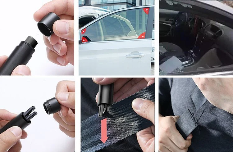 Baseus Sharp Tool Black | Sikkerhetshammer og livskniv for bilruter og sikkerhetsbelter - Svart – bilde 6