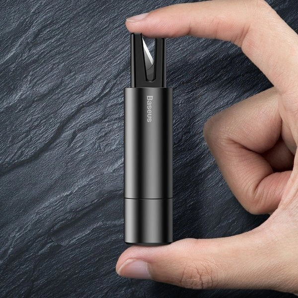 Baseus Sharp Tool Black | Sikkerhetshammer og livskniv for bilruter og sikkerhetsbelter - Svart – bilde 7