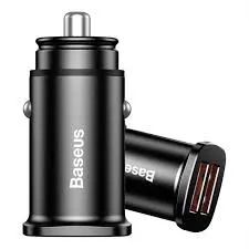 Baseus Square Metal A+A | Billader med 2x USB QC 3.0 Huawei SCP 5A