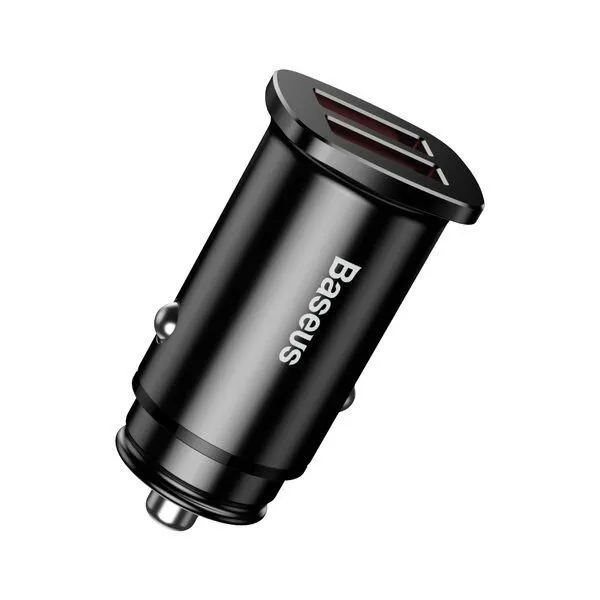 Baseus Square Metal A+A | Billader med 2x USB QC 3.0 Huawei SCP 5A – bilde 2