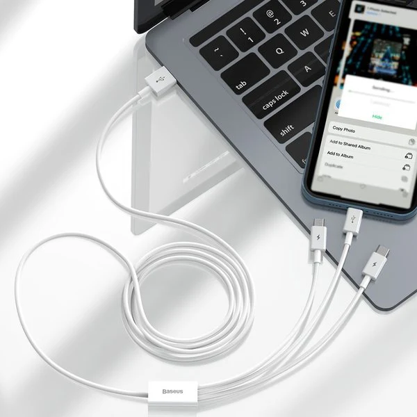 Baseus Superior | 3-in-1 USB - USB-C Micro Lightning 3.5A cable Image 5