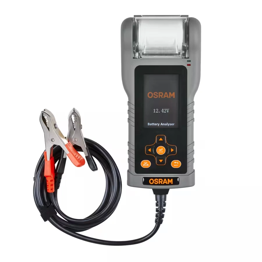 Batterianalysator Osram BATTERYtest PRO OBAG900 │ Profesjonell 12V / 24V tester med skriver – bilde 2