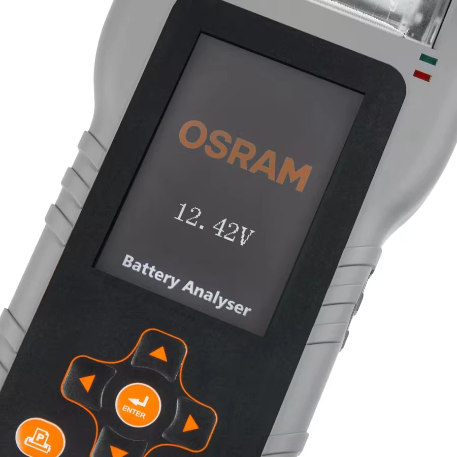 Batterianalysator Osram BATTERYtest PRO OBAG900 │ Profesjonell 12V / 24V tester med skriver – bilde 5