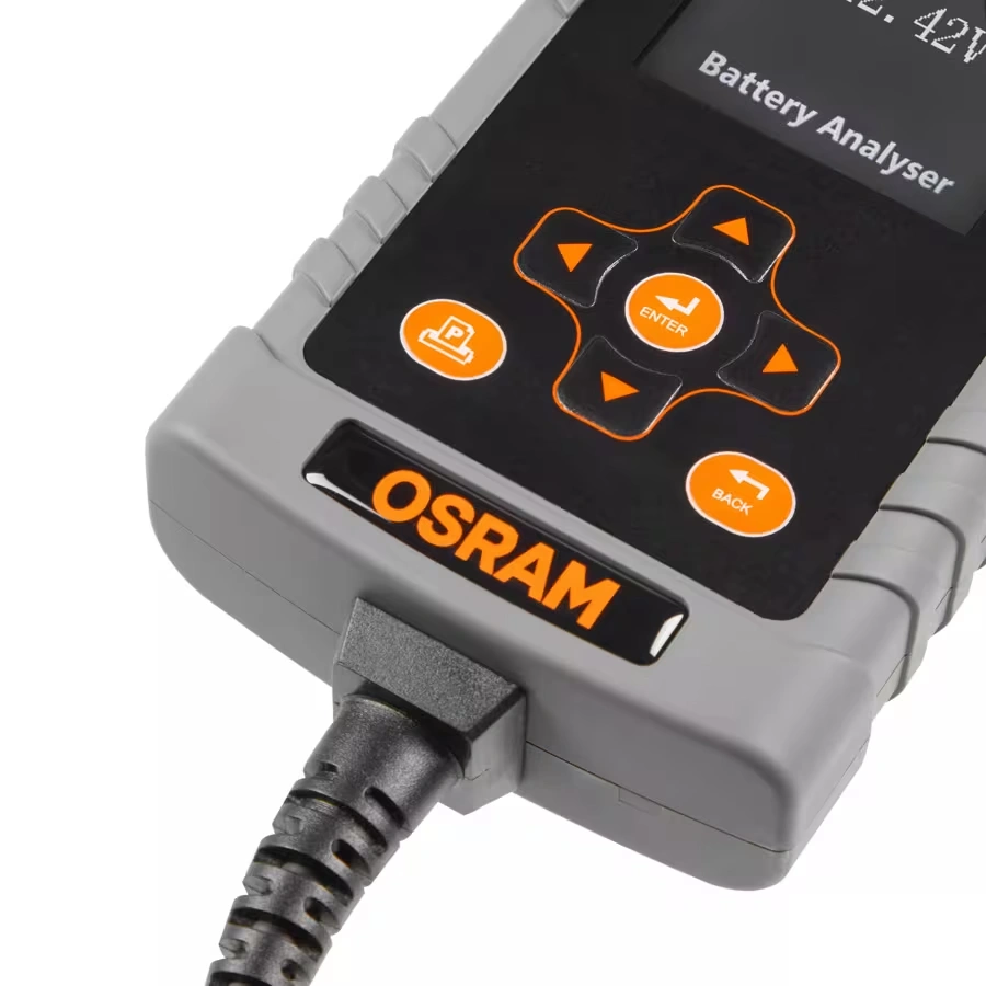 Batterianalysator Osram BATTERYtest PRO OBAG900 │ Profesjonell 12V / 24V tester med skriver – bilde 8
