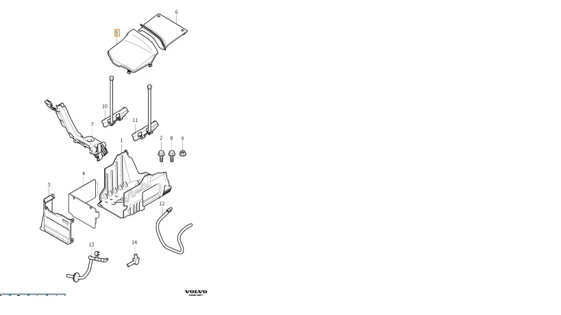 Batterideksel Volvo Genuine® S60 S80 V60 V70 XC60 XC70 2007-2018 – bilde 4
