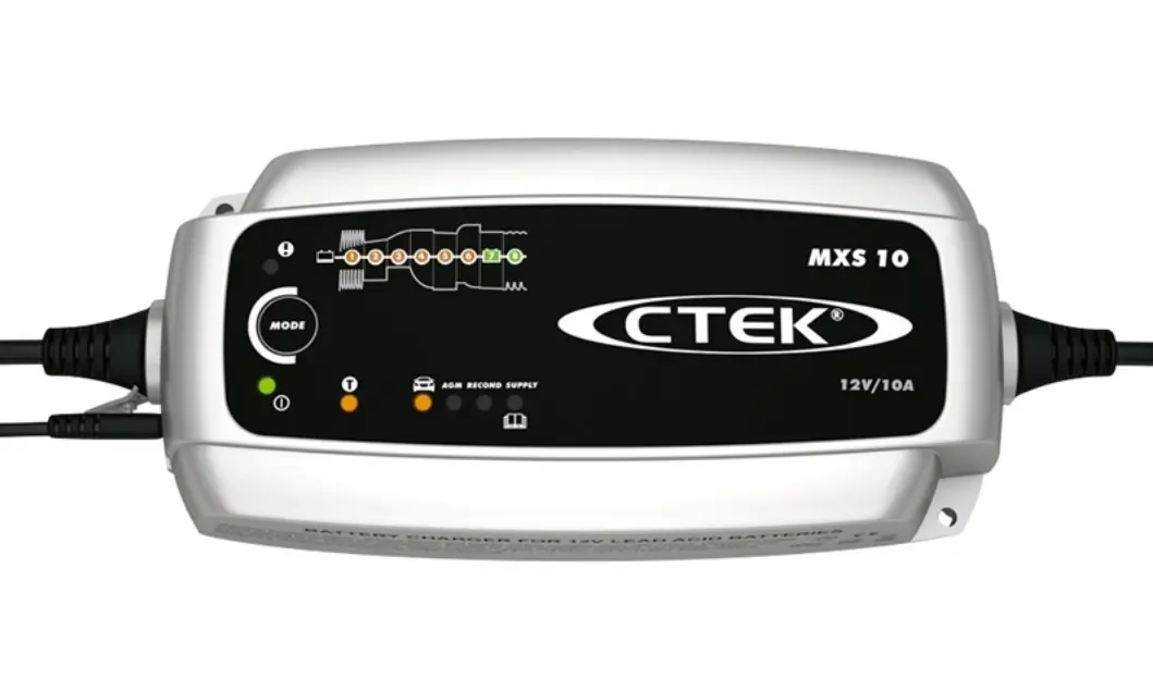 Batterilader CTEK MXS 10 │ Battery Charger portable, trickle charger, 8A, 12V, 20-200Ah Image 1
