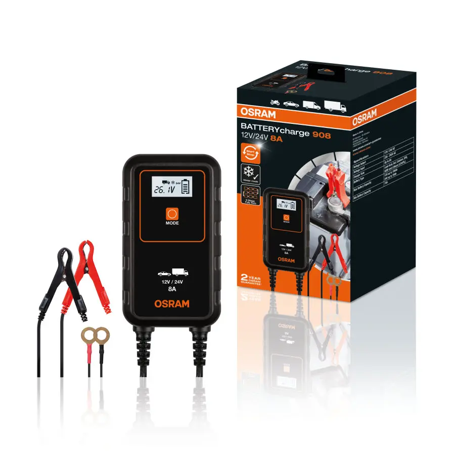 Batterilader Osram BATTERYcharge 908 12V / 24V Image 1